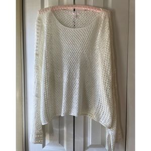 Lauren Conrad White Eyelet Sweater